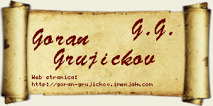 Goran Grujičkov vizit kartica